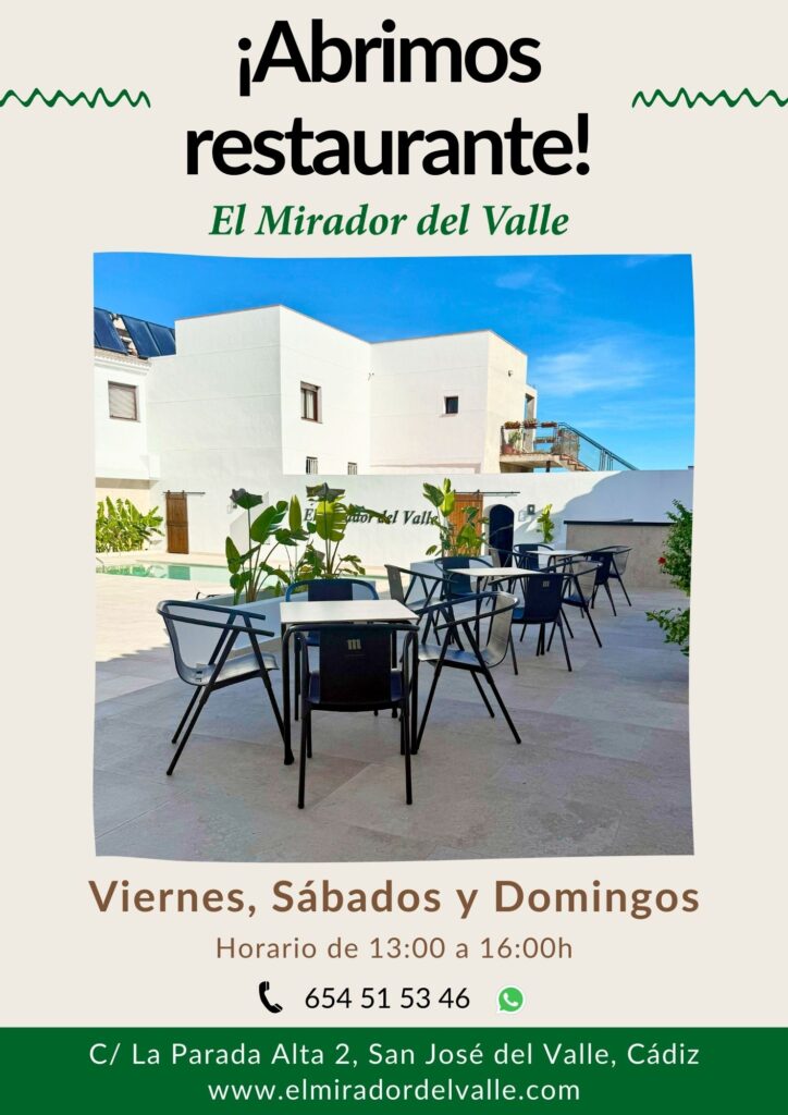 Restaurante en San Jose del Valle