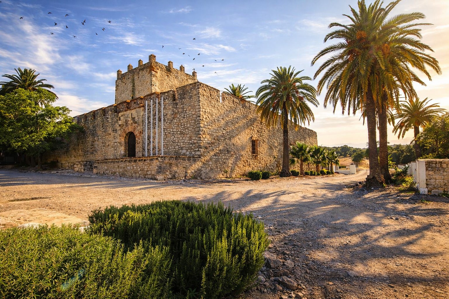 Castillo de Gigonza al amanecer