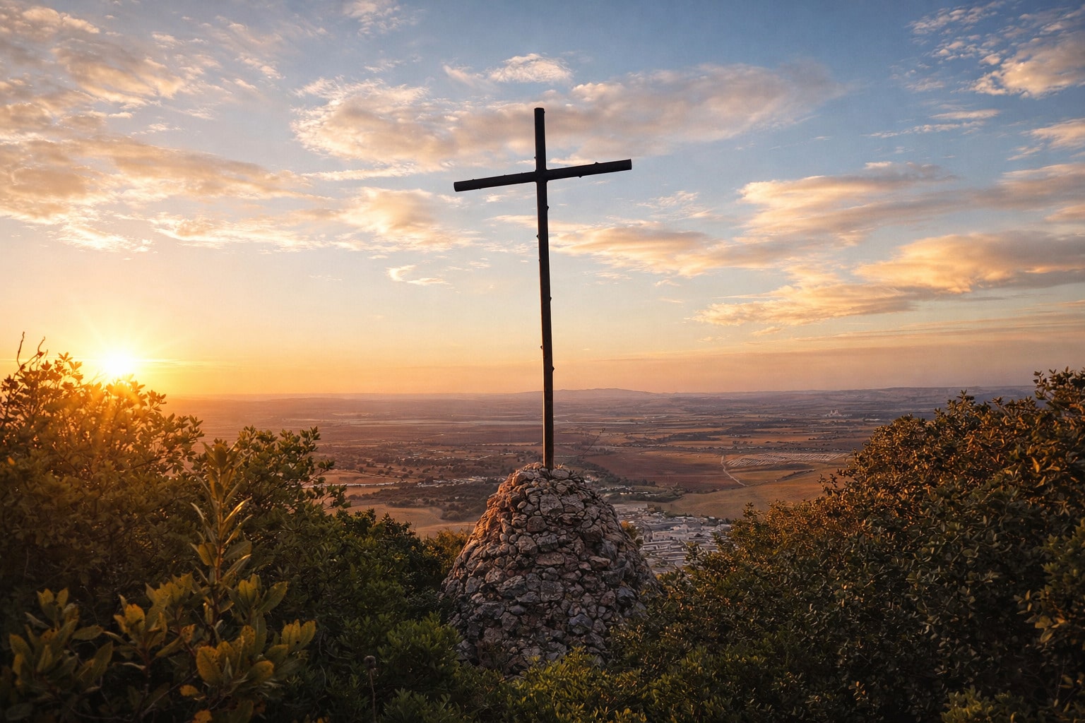 Atardecer en el Monte de la Cruz, San José del Valle