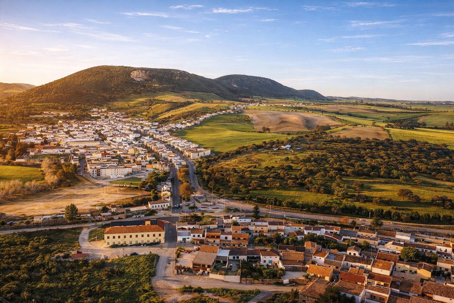 Vistas aéreas de San José del Valle, Cádiz
